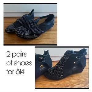 2 pairs of black women shoes!